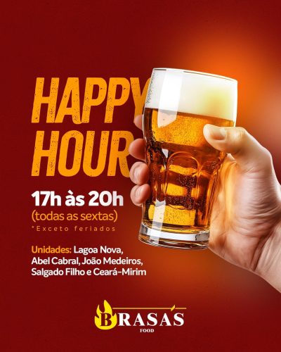 Sexta-feira chegou e o happy hour do Brasa’s tá imperdível! 🔥 🍻 Cerveja gelada e petiscos deli